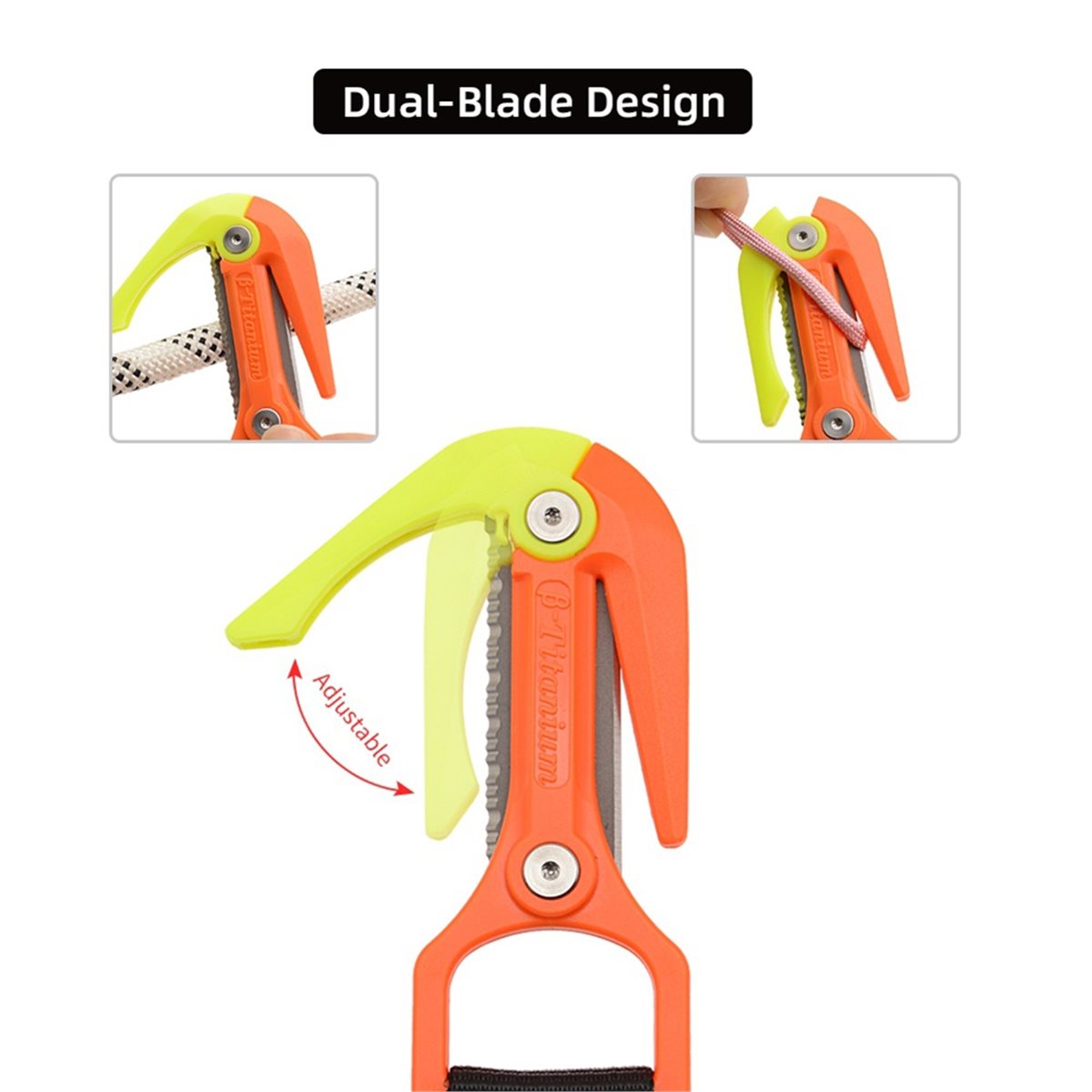 Dive Knife Titanium - Aggiornamento. Tagliacorda Subacqueo in Lega di