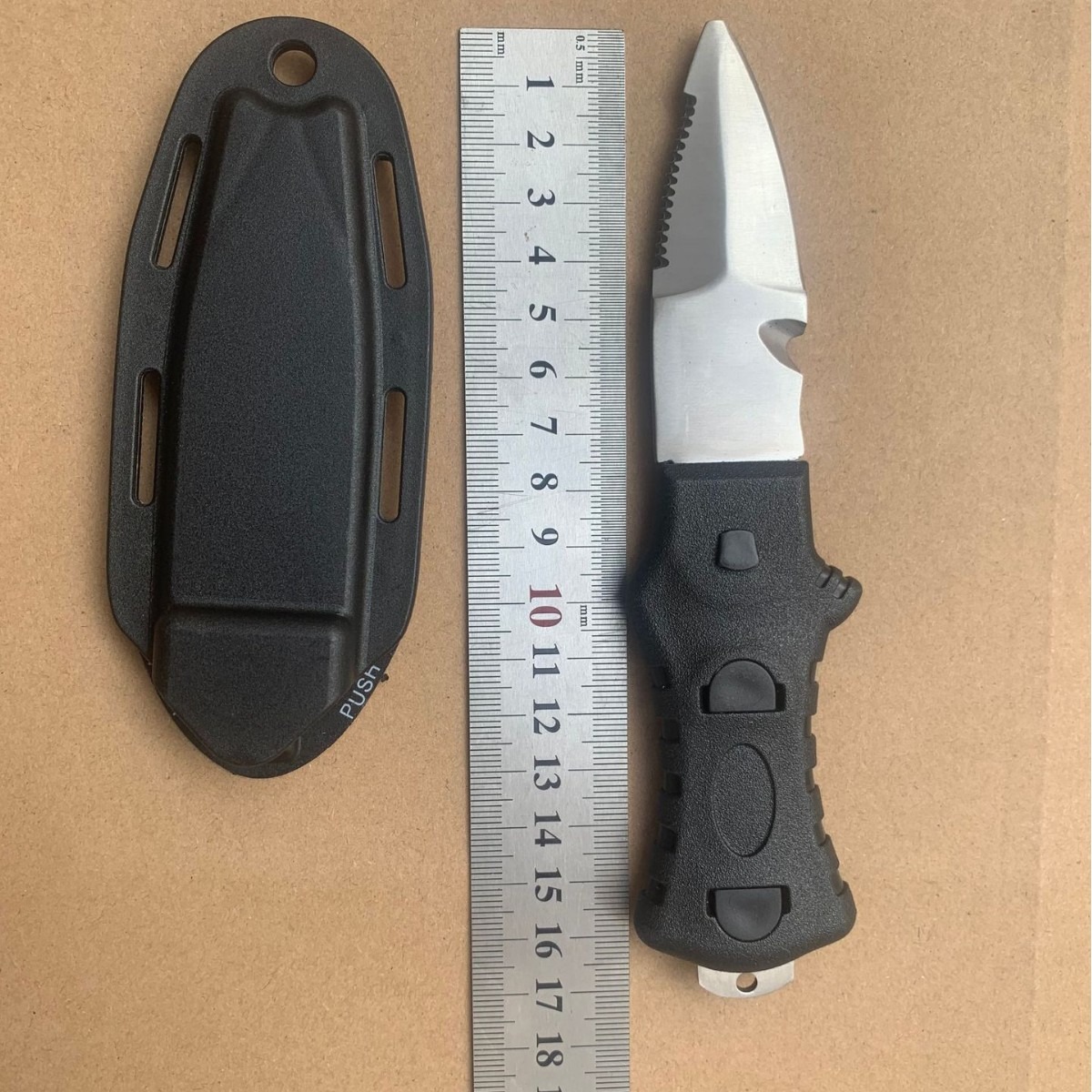 Dive Knife Titanium - Coltello da immersione per salvataggio, strumento