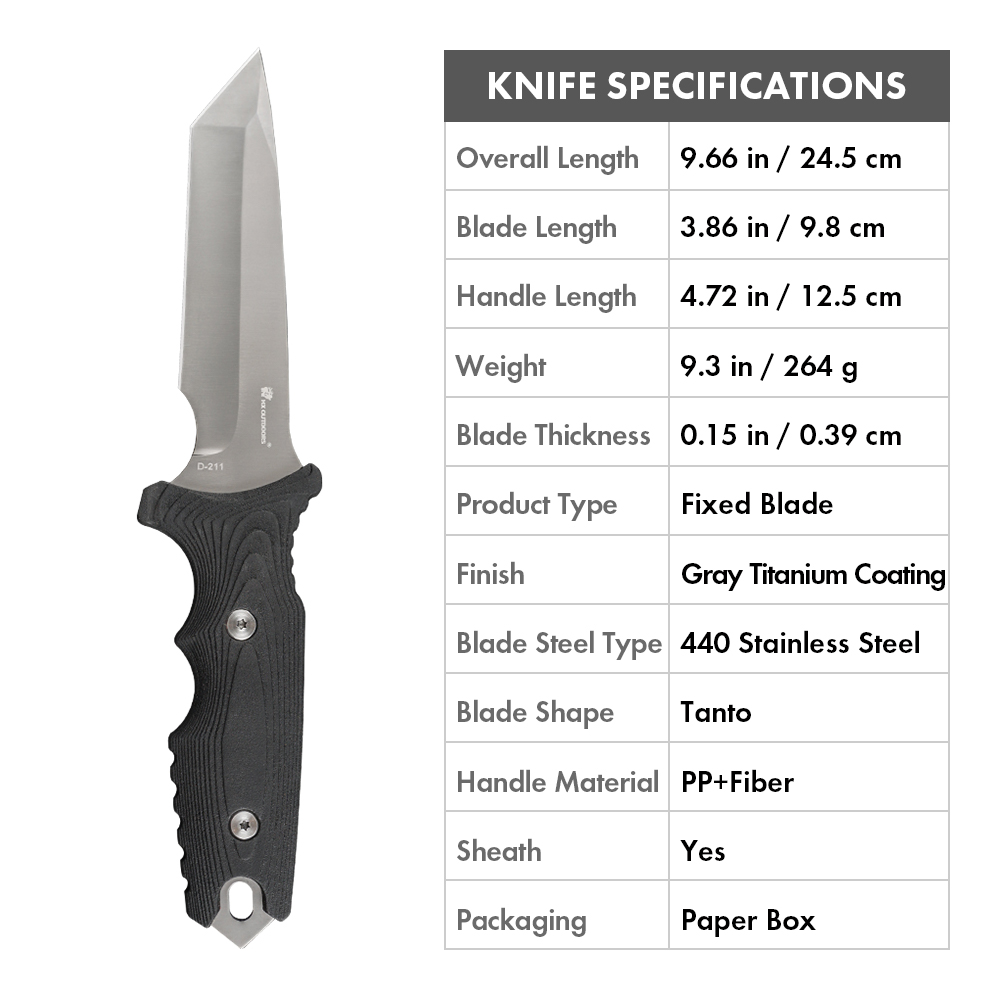 Coltello a lama fissa di sopra - Dive Knife Titanium recensione e prezzo